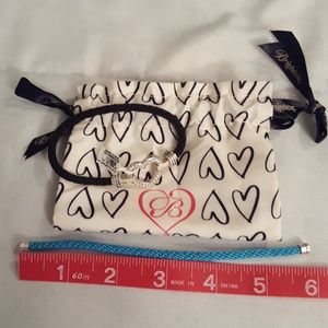 Brighton Silver Heart Bracelet with magnet latch.